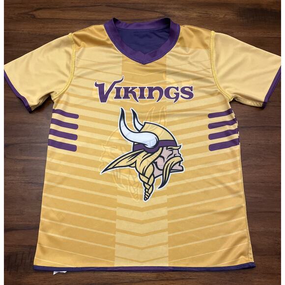 Minnesota Vikings Reversible NFL Flag Football Jersey Youth Sz L Fancore Team - Picture 4 of 8